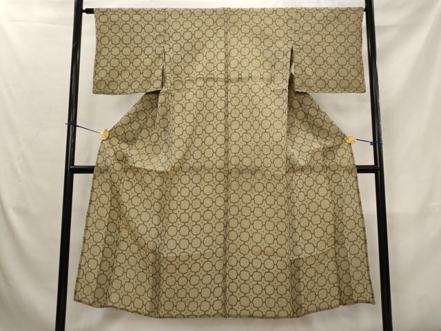 平和屋着物＊夏物　小紋　ちぢみ織　花づくし　AABJ8810st