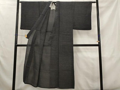 平和屋着物＊夏物　男性　紗紬　霞文　正絹　逸品　AABJ8812st
