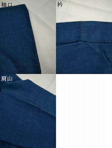 平和屋着物＊夏物　男性　小紋　格子　AABJ8813st