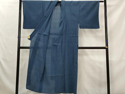 平和屋着物＊夏物　男性　小紋　格子　AABJ8813st