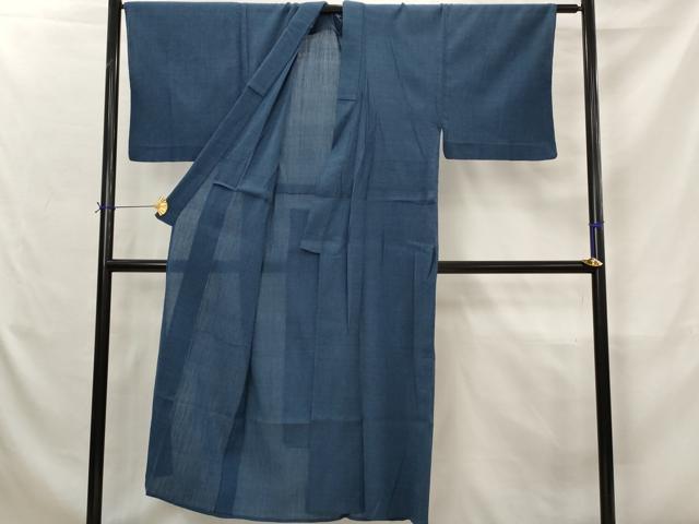 平和屋着物＊夏物　男性　小紋　格子　AABJ8813st