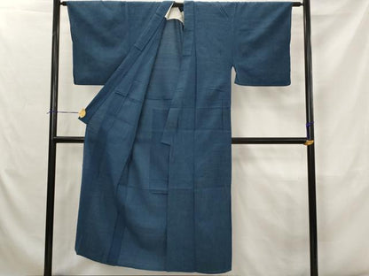 平和屋着物＊夏物　男性　小紋　縞　AABJ8814st