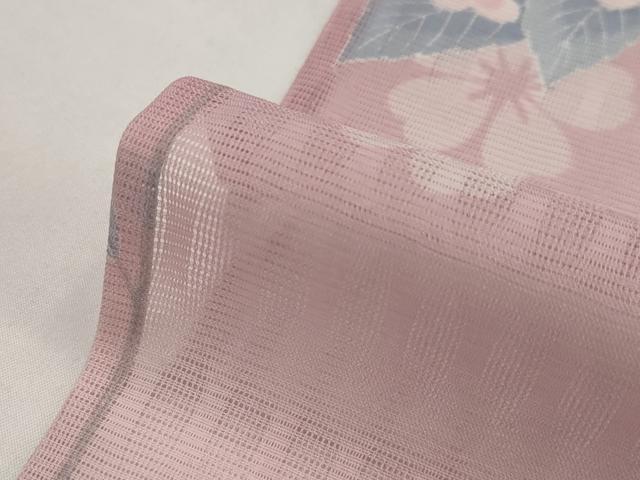 平和屋着物＊夏物　小紋　絽　舞花文　洗える着物　AABJ8816st