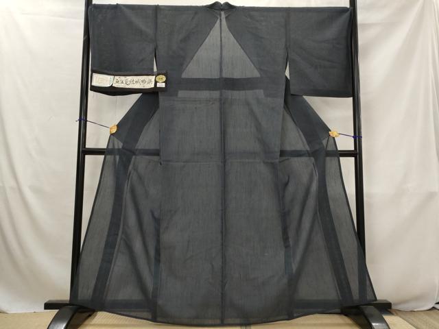 平和屋着物＊夏物　結城紬　夏結城　100亀甲　総詰め　越後夏結城物語　証紙付き　正絹　逸品　AABJ8821st