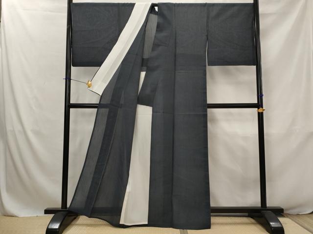 平和屋着物＊夏物　結城紬　夏結城　100亀甲　総詰め　越後夏結城物語　証紙付き　正絹　逸品　AABJ8821st