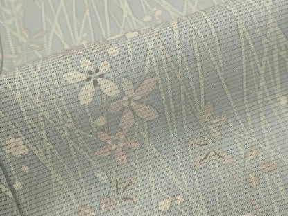 平和屋着物＊夏物　小紋　絽　草花文　正絹　逸品　未使用　AABJ8823st