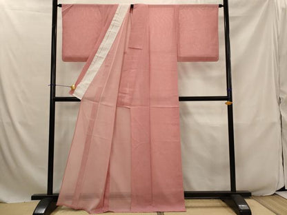 平和屋着物＊夏物　江戸小紋　絽　作家物　寄せ小紋柄　反端付き　正絹　逸品　未使用　AABJ8824st