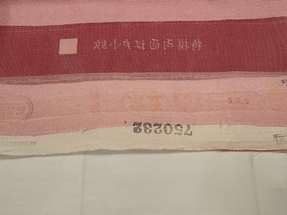 平和屋着物＊夏物　江戸小紋　絽　作家物　寄せ小紋柄　反端付き　正絹　逸品　未使用　AABJ8824st