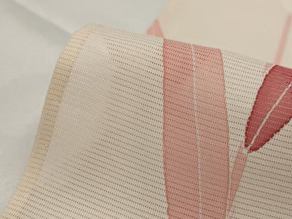 平和屋着物＊夏物　訪問着　絽　草葉文　銀糸　正絹　逸品　AABJ8827st
