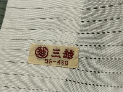 平和屋着物＊夏物　訪問着　絽　刺繍　草花文　銀彩　三越扱い　正絹　逸品　AABJ8829st