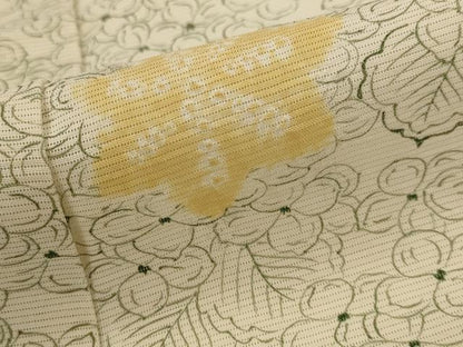 平和屋着物＊夏物　小紋　絽　絞り　花尽し　正絹　逸品　AABJ8841st
