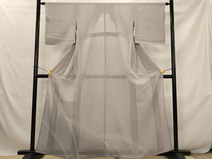 平和屋着物＊夏物　訪問着　絽　糸巻き文　暈し染め　銀彩　正絹　逸品　AABJ8846st