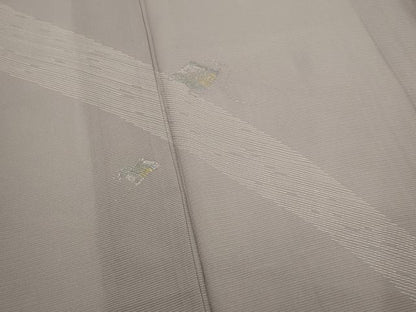 平和屋着物＊夏物　訪問着　絽　糸巻き文　暈し染め　銀彩　正絹　逸品　AABJ8846st