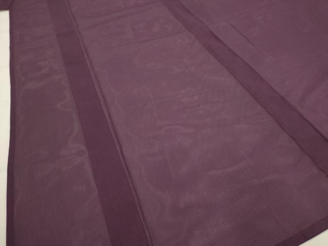 平和屋着物＊夏物　色無地　絽　葡萄鼠色　洗える着物　AABJ8852st
