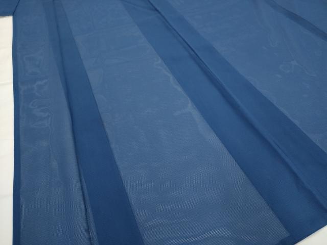 平和屋着物＊夏物　色無地　絽　紺青色　正絹　逸品　AABJ8857st