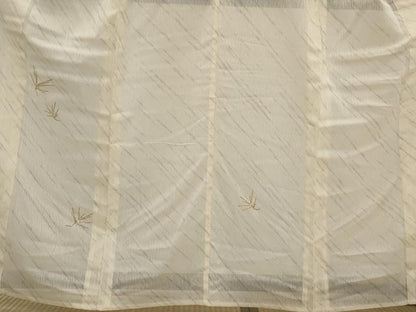 平和屋着物＊夏物　銀座きしや　訪問着　紗　駒刺繍　若松文　金糸　たとう紙付き　正絹　逸品　AABJ8861st