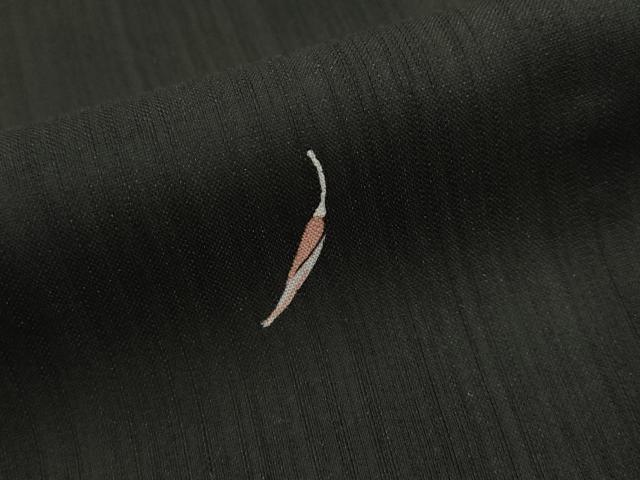 平和屋着物＊夏物　小紋　紗　成り物　唐辛子　洗える着物　AABJ8875st
