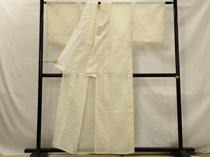 平和屋着物＊夏物　小紋　絽　霞文　洗える着物　AABJ8883st