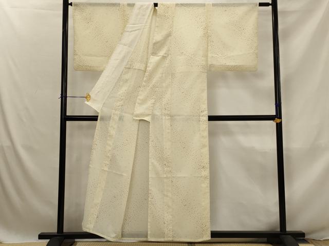 平和屋着物＊夏物　小紋　絽　霞文　洗える着物　AABJ8883st