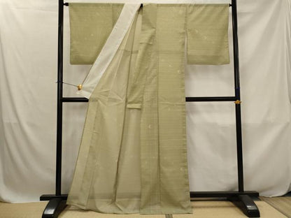 平和屋着物＊夏物　小紋　絽　飛鳥文　洗える着物　AABJ8884st