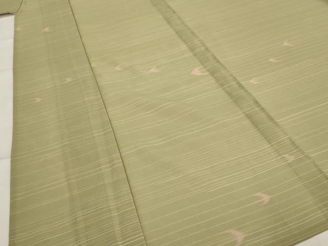 平和屋着物＊夏物　小紋　絽　飛鳥文　洗える着物　AABJ8884st