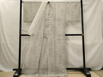 平和屋着物＊夏物　本場大島紬　夏大島　鳳凰花文　正絹　逸品　AABJ8895st