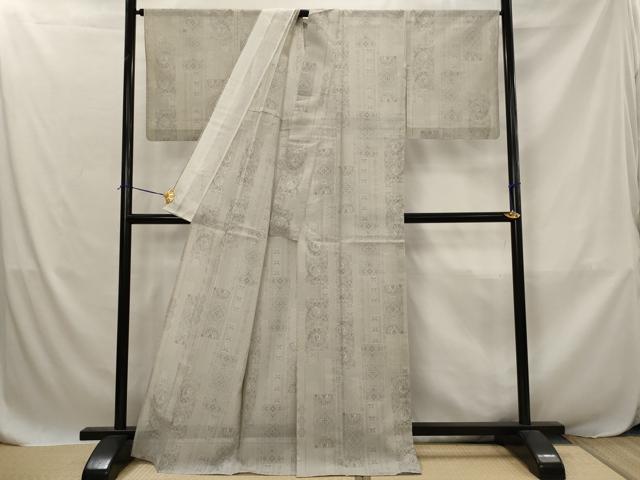 平和屋着物＊夏物　本場大島紬　夏大島　鳳凰花文　正絹　逸品　AABJ8895st