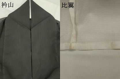 平和屋着物＊夏物　黒留袖　絽　鳳凰花松文　暈し染め　金彩　洗える着物　AABJ8902st