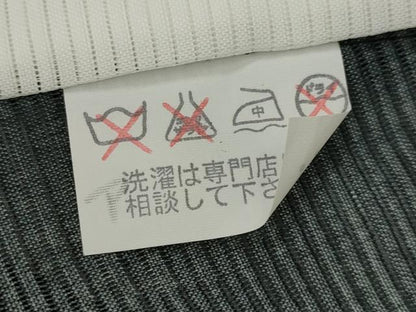平和屋着物＊夏物　黒留袖　絽　地紙飛鶴花松文　金彩　洗える着物　未使用　AABJ8907st
