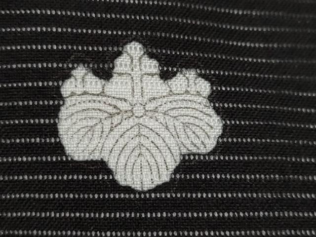 平和屋着物＊夏物　黒留袖　絽　吉祥扇飛鶴文　金彩　洗える着物　AABJ8908st
