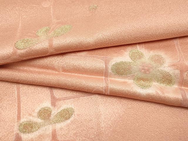 平和屋着物●和装小物　帯締め・帯揚げセット　高麗組 綾出し　枝梅　金糸　暈し　逸品　未使用　AABJ8924ay