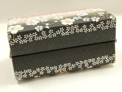 平和屋着物▼和装小物　和装バッグ　振袖用　ハンドバッグ　舞花文　金糸　銀通し地　暈し　ラインストーン　逸品　AABJ8938ay