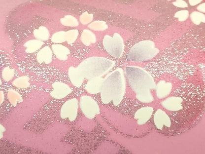 平和屋着物▼和装小物　和装バッグ　振袖用　ハンドバッグ　エナメル　舞花文　銀彩　暈し　逸品　AABJ8954ay