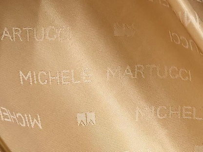 平和屋着物▼和装小物　和装バッグ　振袖用　ハンドバッグ　MICHELE MARTUCCI　エナメル　舞花文　金彩　逸品　AABJ8957ay