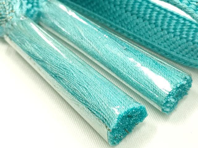 平和屋着物●和装小物　帯締め・帯揚げセット　笹浪組　更紗横段花地紋　金糸　暈し染め　逸品　未使用品あり　AABJ8970ay