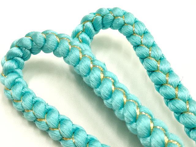 平和屋本店●和装小物　振袖用帯締め・帯揚げセット　総絞り　舞花文　金糸　金彩　撚り房　逸品　未使用品あり　AABJ8996ay