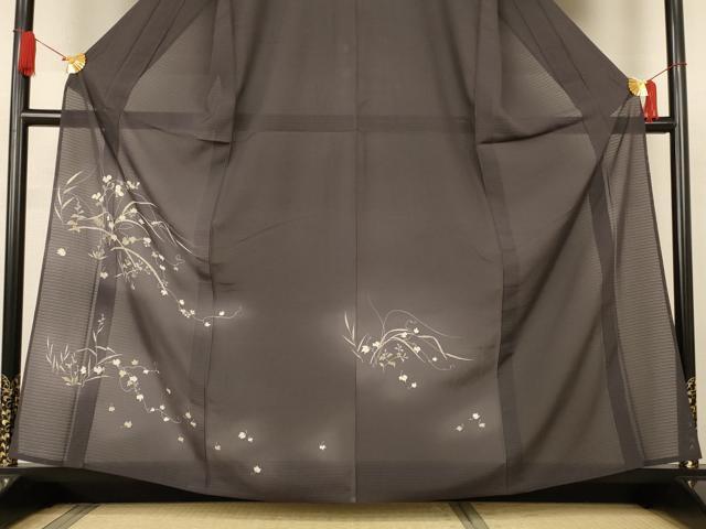 平和屋着物＊夏物　訪問着　絽　駒刺繍　蔦の葉文　暈し染め　正絹　逸品　AABJ9003jd