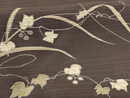 平和屋着物＊夏物　訪問着　絽　駒刺繍　蔦の葉文　暈し染め　正絹　逸品　AABJ9003jd