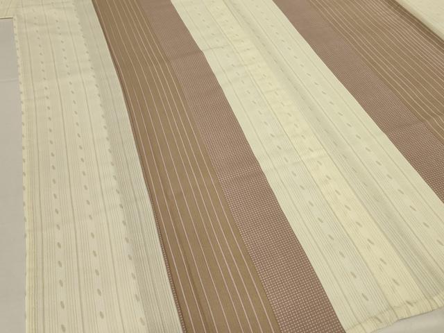 平和屋着物＊夏物　小紋　紗　間道　洗える着物　AABJ9008jd