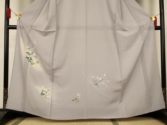 平和屋着物＊夏物 訪問着 絽 草花文 暈し染め 正絹 逸品 AABJ9015jd