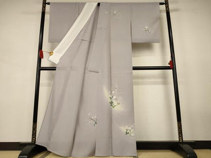 平和屋着物＊夏物　訪問着　絽　草花文　暈し染め　正絹　逸品　AABJ9015jd