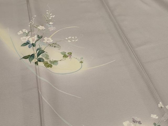 平和屋着物＊夏物　訪問着　絽　草花文　暈し染め　正絹　逸品　AABJ9015jd