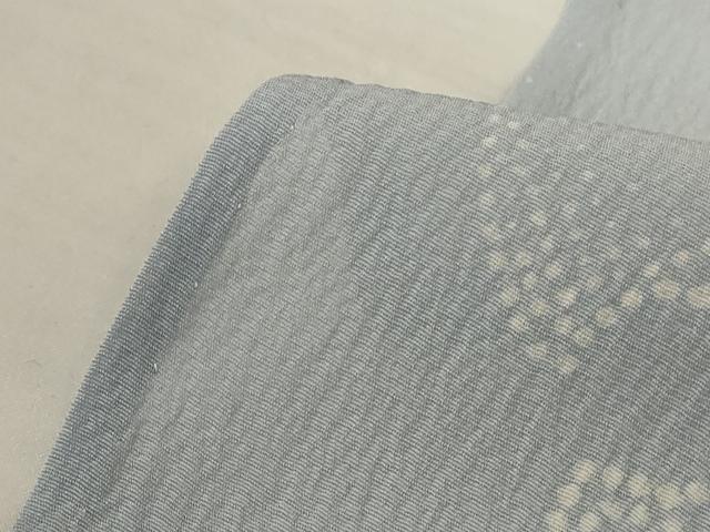 平和屋着物＊夏物　小紋　紗　雪輪文　正絹　逸品　AABJ9016jd