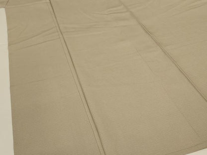 平和屋着物＊夏物　色無地　絽　白橡色　正絹　逸品　AABJ9022jd