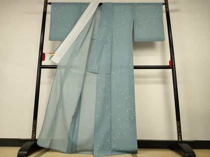平和屋着物＊夏物　江戸小紋　絽　飛鳥文　洗える着物　AABJ9024jd