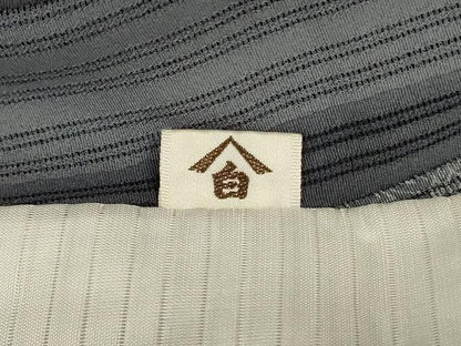 平和屋着物＊夏物　小紋　縦絽　縞　正絹　逸品　AABJ9033jd