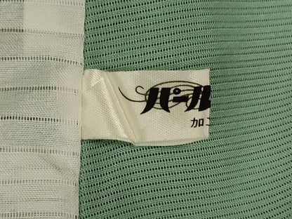 平和屋着物＊夏物　訪問着　絽　友禅　作家物　草花文　正絹　逸品　AABJ9034jd