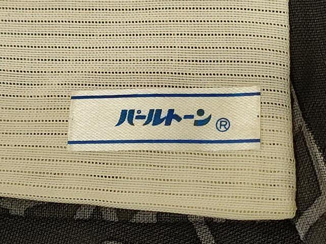 平和屋着物＊夏物　小紋　紗　草葉文　正絹　逸品　AABJ9037jd