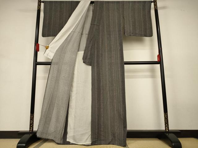 平和屋着物＊夏物　江戸小紋　絽　吉祥花間道　正絹　逸品　AABJ9039jd