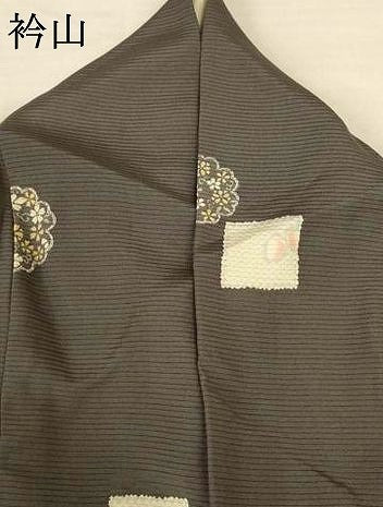 平和屋着物＊夏物　小紋　絽　色紙花蝶文　正絹　逸品　AABJ9041jd